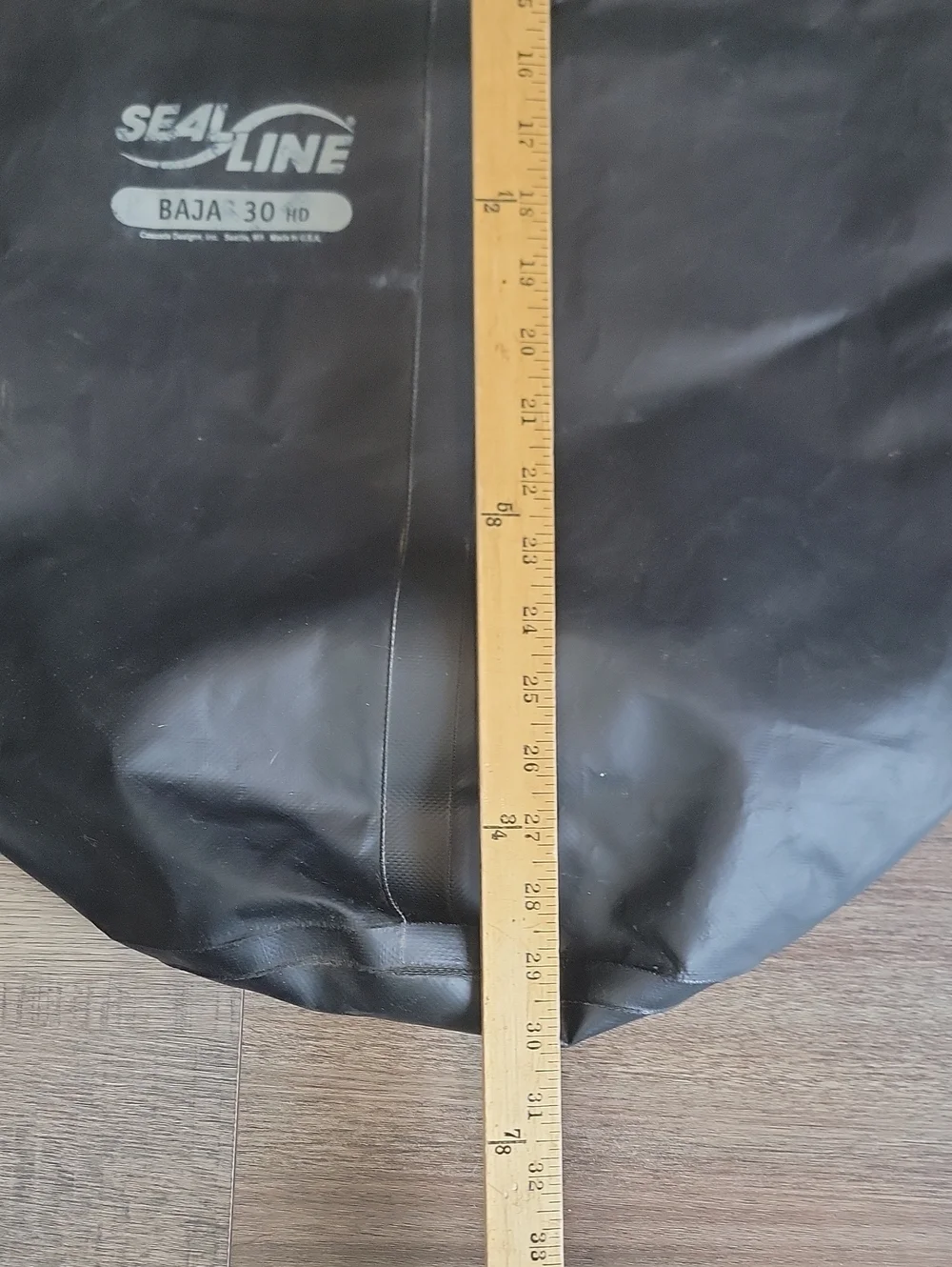 Seal Line Baja 30L Black Dry Bag - Waterproof Men’s Gear
